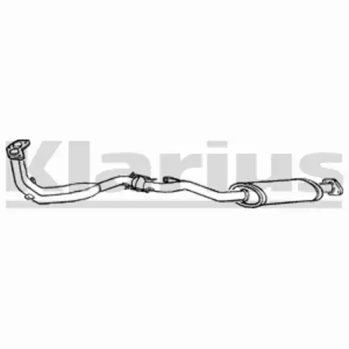глушитель передняя часть Niss 250067 KLARIUS