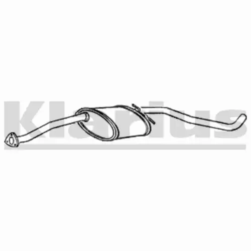 глушитель средняя часть Opel 250120 KLARIUS