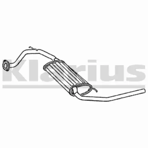 глушитель задняя часть Hond 250147 KLARIUS
