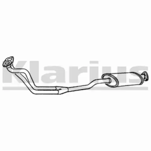 труба глушителя приемная Opel 250287 KLARIUS