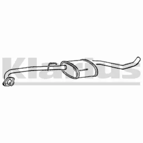 глушитель средняя часть лев. Opel 260473 KLARIUS