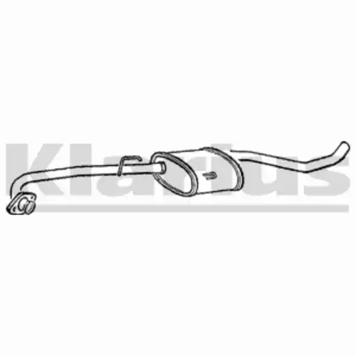 глушитель средняя часть лев. Opel 260546 KLARIUS