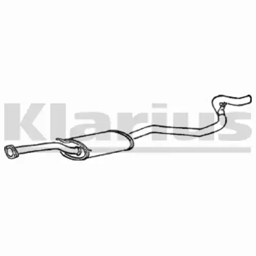 труба глушителя задняя Mits 270013 KLARIUS