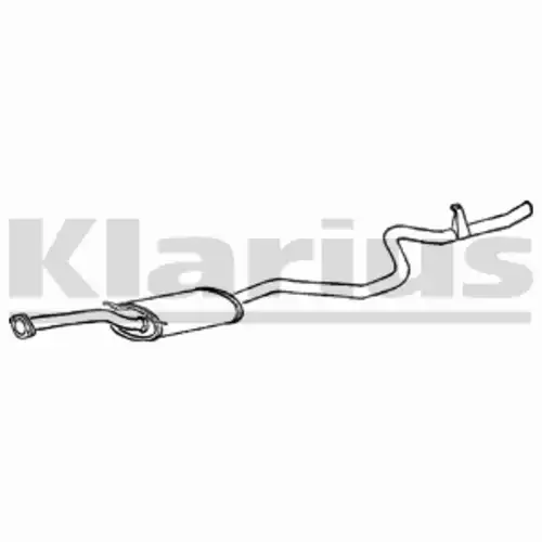труба глушителя задняя Mits 270014 KLARIUS