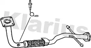 труба глушителя приемная Ford 301368 KLARIUS