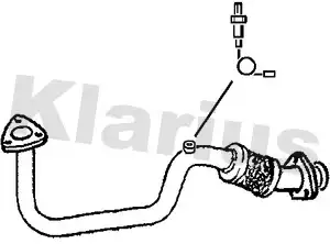 труба глушителя приемная VW 301439 KLARIUS