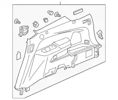 LINING ASSY., L. RR. 84667TG7A01ZA HONDA