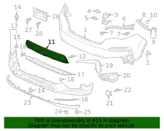 Решетка бампера HONDA 71113TG7A50