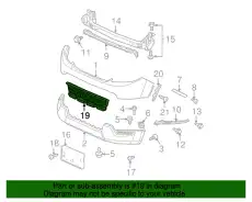 Решетка радиатора HONDA 71120SCVA50