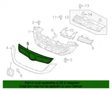 Решетка радиатора HONDA 71125T3ZA01