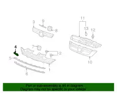 Решетка радиатора HONDA 71125SXSA41