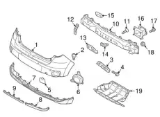 MOULDING ASSY-RR BUMPER,CTR 86681E4000 MOBIS