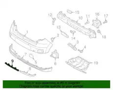 MOULDING ASSY-RR BUMPER,CTR 86681E4000 MOBIS