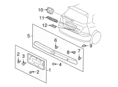 NUT-WASHER, 5MM 9407105080 HONDA