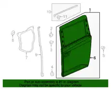 PANEL COMP L SLID 67550TK8A81ZZ HONDA