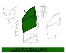 PANEL COMP,R FR D 67010T7WA80ZZ HONDA