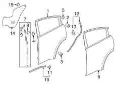 PANEL COMP,R RR D 67510T7WA90ZZ HONDA