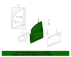 PANEL COMP., L. FR. 67050SNAA90ZZ HONDA