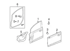 PANEL COMP., L. FR. 67050SNAA90ZZ HONDA