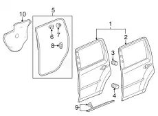 PANEL COMP., L. RR. 67550SZAA90ZZ HONDA