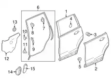 PANEL COMP., L. RR. 67550TG7A01ZZ HONDA