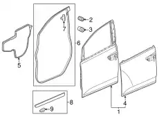PANEL COMP., R. FR. 67010TK8A93ZZ HONDA
