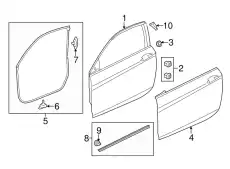 PANEL COMP., R. FR. 67010T3LA90ZZ HONDA