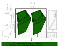 PANEL COMP., R. RR. 67510T5RA92ZZ HONDA