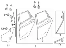 PANEL COMP., R. RR. 67510T5RA92ZZ HONDA