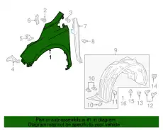 PANEL SET, L. FR. FE 60261THR305ZZ HONDA