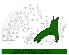 PANEL, R. FENDER 60211TBAA00ZZ HONDA