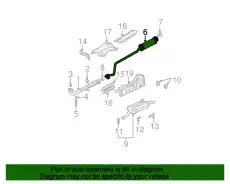 PIPE B, EX. 18220S5DA03 HONDA