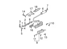 PIPE B, EX. 18220S5DA03 HONDA