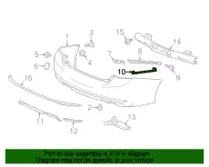 PROTECTOR, RR. BUMPE 71508T3VA00 HONDA