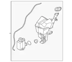 RESERVOIR & PUMP ASSY-WASHER 986101W010 MOBIS