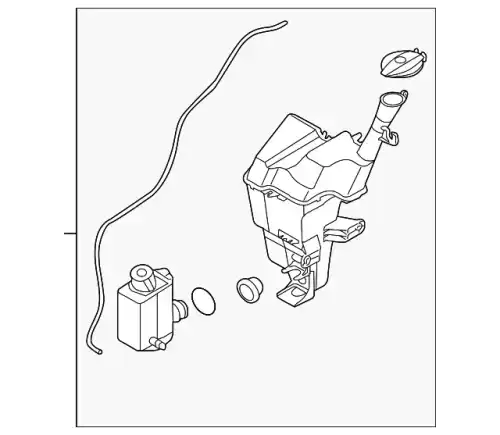 RESERVOIR & PUMP ASSY-WASHER 986101W010 MOBIS