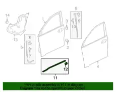 Ручка двери HONDA 72366T7WA01