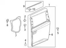 Ручка двери HONDA 72821TK8A11