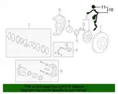 Датчик ABS HONDA 57455T5R003