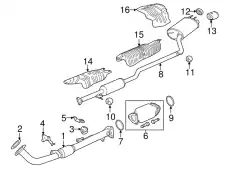 SILENCER COMP., EX. 18307T2FA51 HONDA