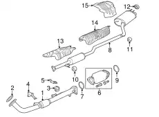 SILENCER COMP., EX. 18307T3LA02 HONDA