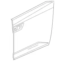 SKIN, L. SLIDE DOOR 67651TK8A00ZZ HONDA