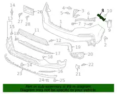 SPACER, R. FR. BUMPE 71193TG7A51 HONDA
