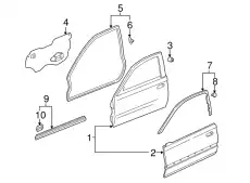 Ручка двери HONDA 72365S03G01