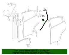 Ручка двери HONDA 72864T7WA01