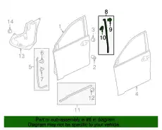 Ручка двери HONDA 72327T7WA01