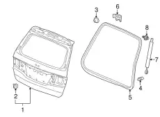 TAIL GATE COMP(DO 68100SHJ305ZZ HONDA