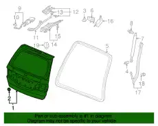 TAIL GATE COMP(DO 68100SHJ306ZZ HONDA
