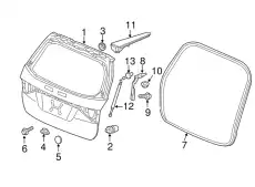 TAILGATE COMP. (DOT) 68100TK8405ZZ HONDA