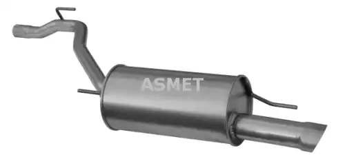 глушитель задняя часть VW 04.071 ASMET
